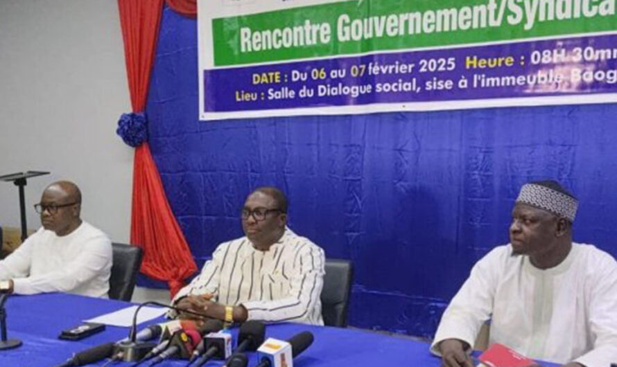 Burkina Faso : Dialogue social 2025, Des engagements gouvernementaux face aux revendications syndicales.